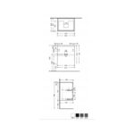 RAK Joy Wall Hung Vanity Unit 60cm Scandinavian Oak