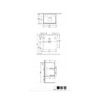 RAK Joy Wall Hung Vanity 60cm Urban Grey