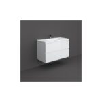 RAK Joy Wall Hung Vanity Unit 100cm Pure White