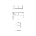 RAK Joy Wall Hung Vanity Unit 100cm Pure White