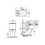 RAK Morning Back To Wall Rimless WC Pack with Soft Close Seat