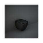 RAK Feeling Rimless Wall Hung Toilet & Soft Close Seat Matt Black