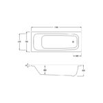 RAK Orient Bath 1700x750mm