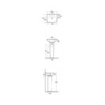 RAK Origin 45cm Basin 1 Taphole