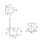 RAK Origin Back To Wall Bidet