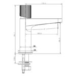 RAK Amalfi Standard Basin Mixer Matt Black