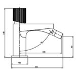 RAK Amalfi Bidet Mixer Tap Brushed Nickel