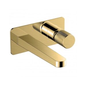 RAK Amalfi Wall Basin Mixer Brushed Gold