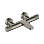 RAK Amalfi Thermostatic Wall Bath Shower Mixer Brushed Nickel