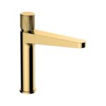 RAK Amalfi Medium Height Basin Mixer No Waste Brushed Gold