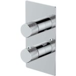 RAK Amalfi Single Outlet, 2 Handle Thermostatic Valve Chrome