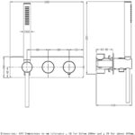 RAK Amalfi Horizontal Thermostatic Shower Valve with Handset Chrome
