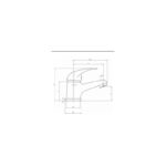 RAK Basic Mini Mono Basin Mixer with Clicker Waste