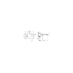 RAK Blade Wall Mounted Basin Mixer with Back Plate