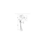 RAK Compact Eco Round Mono Basin Mixer with Clicker Waste Black