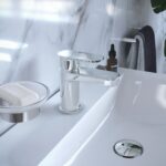RAK Compact Eco Round Mono Basin Mixer with Clicker Waste Chrome