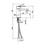 RAK Compact Eco Round Mono Basin Mixer with Clicker Waste Chrome
