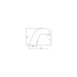 RAK Compact Commercial Curved Deck Mounted Infra Red Tap