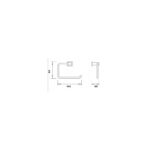 RAK Cubis Toilet Roll Holder Chrome