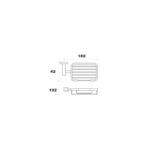 RAK Cubis Soap Basket Chrome