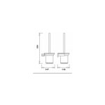 RAK Cubis Toilet Brush Black