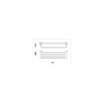 RAK Cubis Towel Shelf Chrome