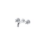 RAK Ella 3 Hole Wall Mounted Basin Mixer
