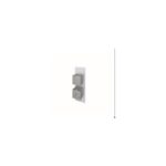 RAK Feeling Square Single Outlet Thermostatic Shower Valve Black