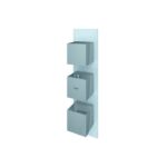 RAK Feeling Square Dual Outlet Thermostatic Shower Valve White