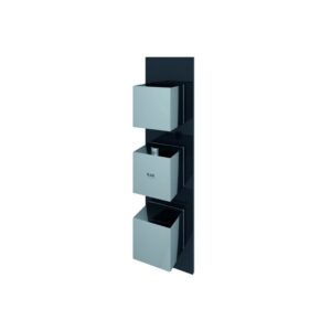 RAK Feeling Square Dual Outlet Thermostatic Shower Valve Black