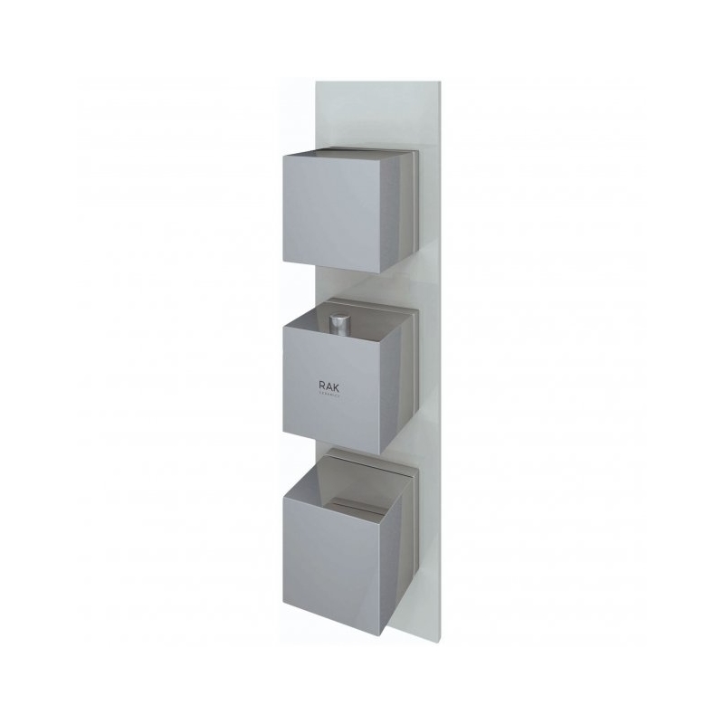 RAK Feeling Square Dual Outlet Concealed Shower Valve Greige RAK Feeling Square Dual Outlet Concealed Shower Valve Greige