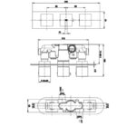 RAK Feeling Square Dual Outlet Concealed Shower Valve Greige