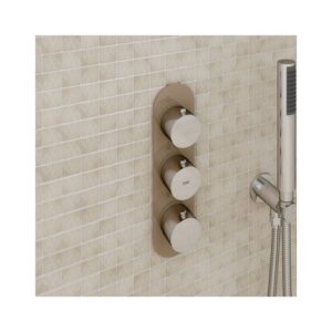 RAK Feeling Round Dual Outlet Concealed Shower Valve Cappuccino