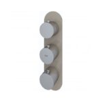 RAK Feeling Round Dual Outlet Concealed Shower Valve Cappuccino
