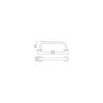 RAK Straight 300mm Grab Rail