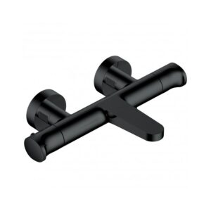 RAK Sorrento Thermostatic Wall Bath Shower Mixer Matt Black