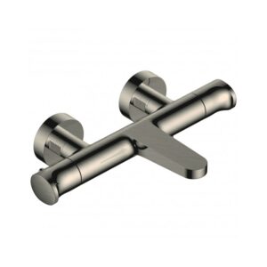 RAK Sorrento Thermostatic Wall Bath Shower Mixer Brushed Nickel