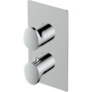 RAK Single Outlet, 2 Handle Thermostatic Shower Valve Chrome