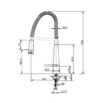 RAK Oslo Pull Out Side Lever Kitchen Sink Mixer