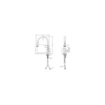 RAK Madrid Pull Out Side Lever Kitchen Sink Mixer