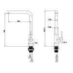 RAK Munich Side Lever Kitchen Sink Mixer