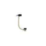 RAK Square Bath Overflow Filler with Clicker Waste Black