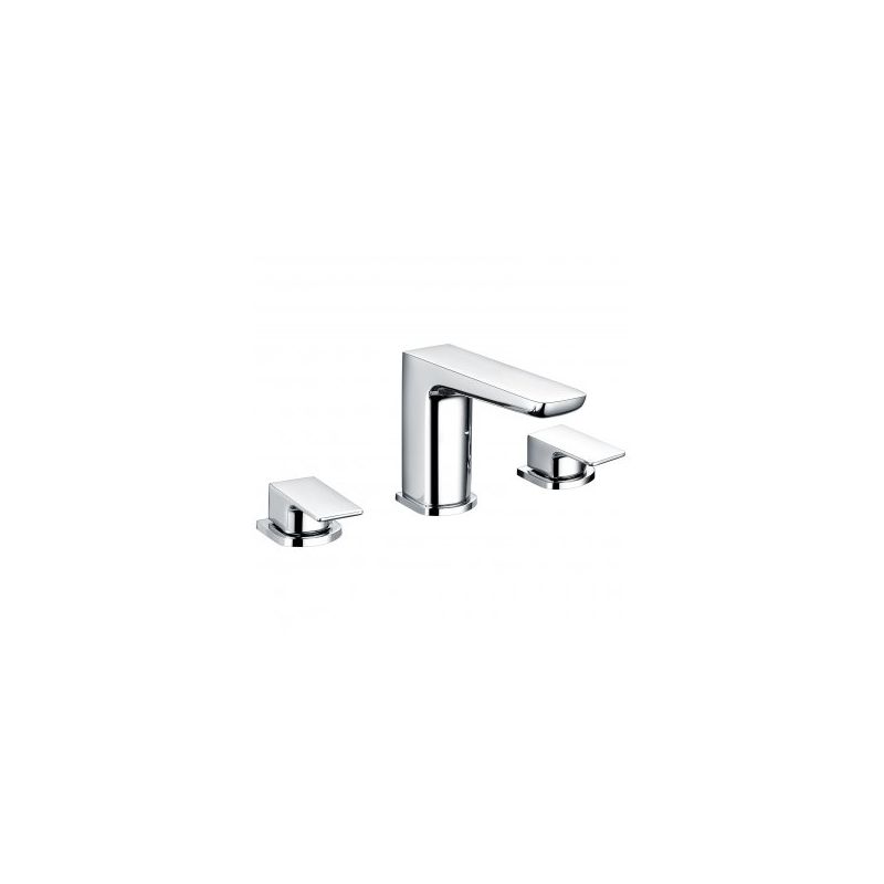 RAK Moon 3 Hole Deck Mounted Bath Filler Chrome RAK Moon 3 Hole Deck Mounted Bath Filler Chrome