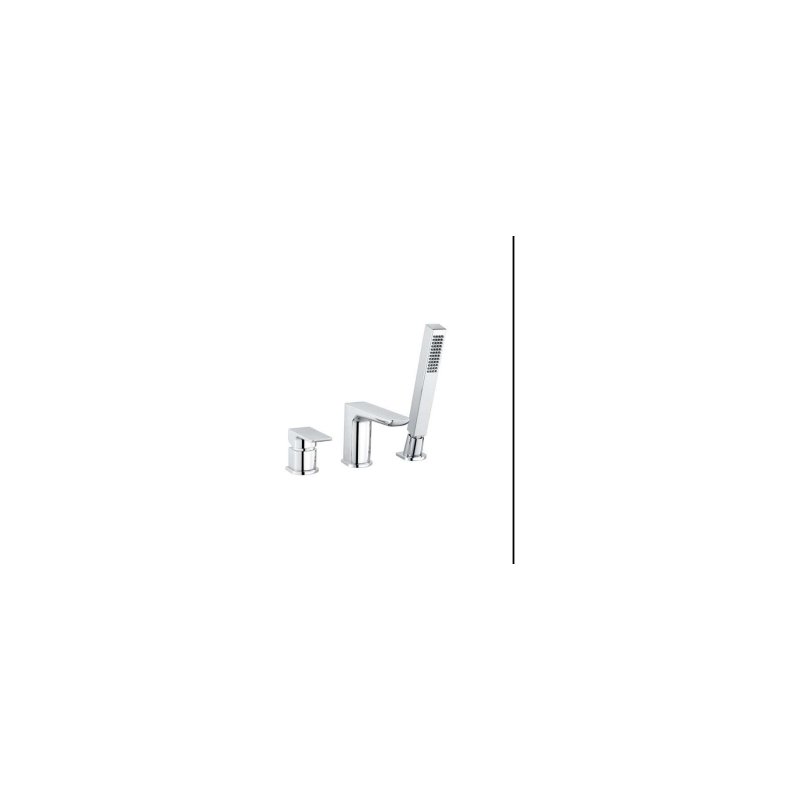 RAK Moon 3 Hole Deck Mounted Bath Shower Mixer Chrome RAK Moon 3 Hole Deck Mounted Bath Shower Mixer Chrome
