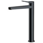 RAK Petit Round Tall Basin Mixer Matt Black