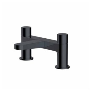 RAK Petit Round Bath Filler Matt Black