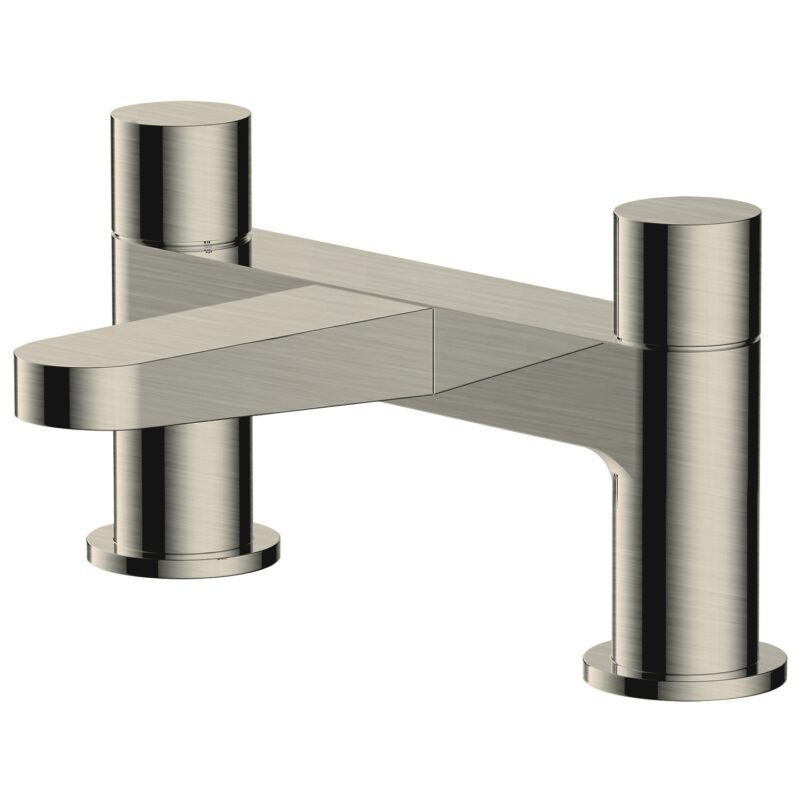 RAK Petit Round Bath Filler Brushed Nickel