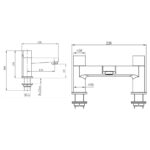 RAK Petit Round Bath Filler Brushed Nickel