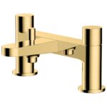 RAK Petit Round Bath Shower Mixer Brushed Gold