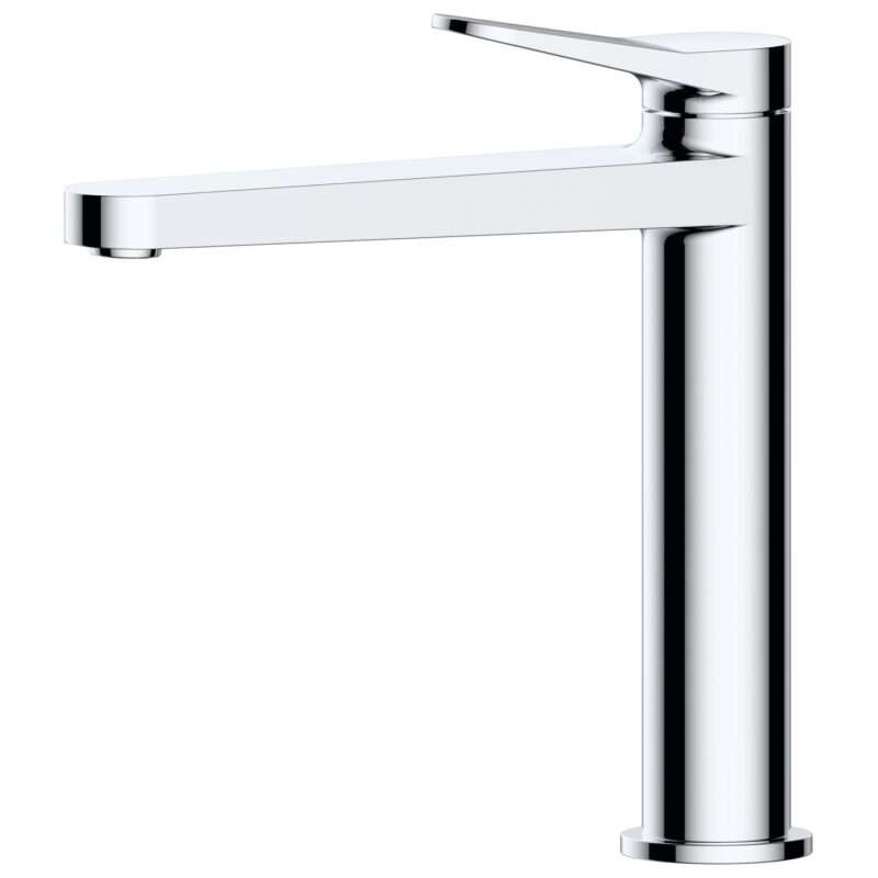 RAK Petit Round Mid Height Basin Mixer Chrome